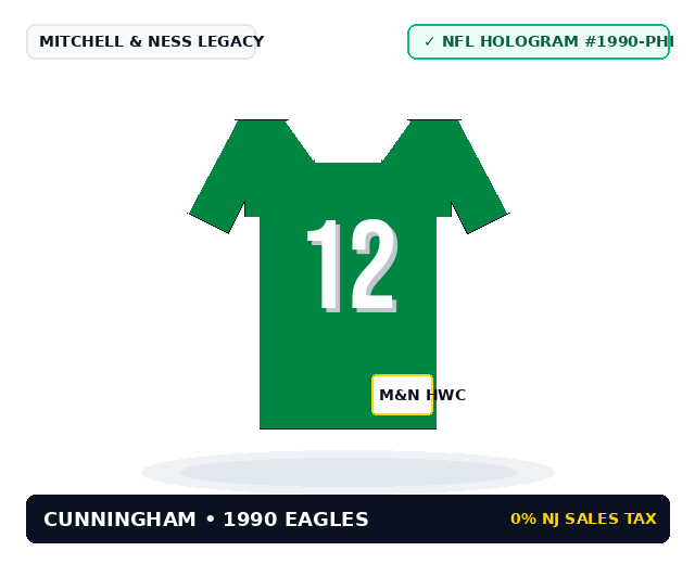 Kelly Green Eagles Throwback Jersey